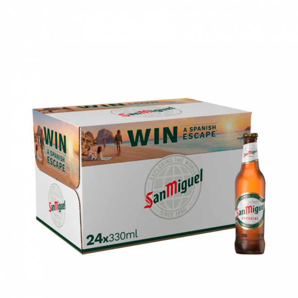 San Miguel Especial 5.4% Bottles 24 x 0.33L