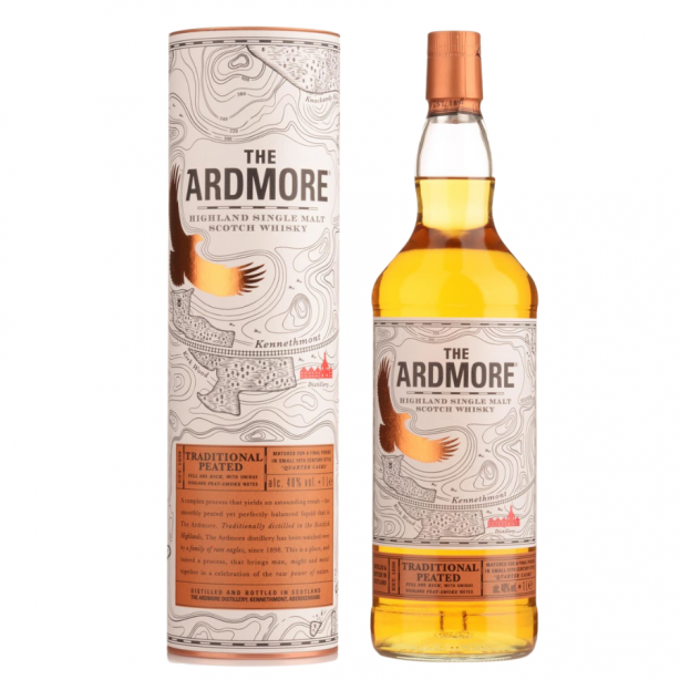 The Ardmore Traditional Peated Highland Single Malt Scotch Whisky 40% 1L