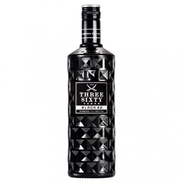 Three Sixty Vodka Black 42 42% 1L