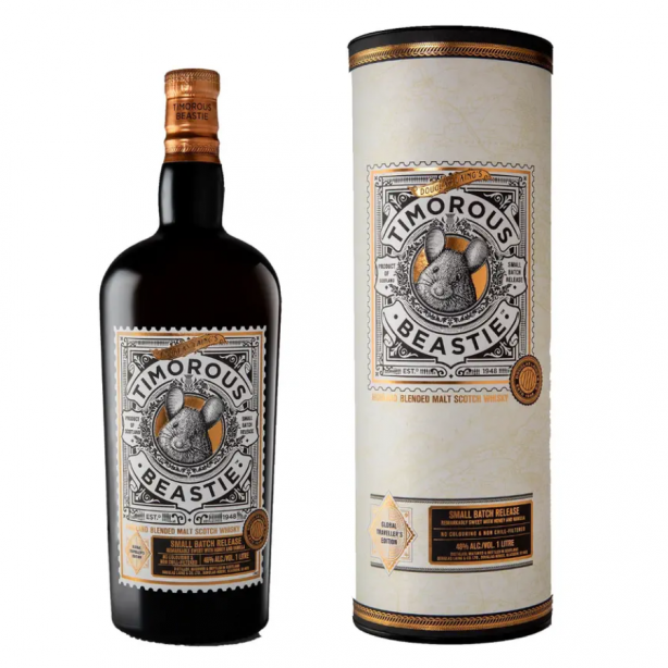 Douglas Laing Timourous Beastie Blended Malt Scotch Whisky 48% 1L Tube