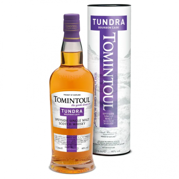 Tomintoul Tundra Bourbon Cask Speyside Single Malt 40% 1L Tube