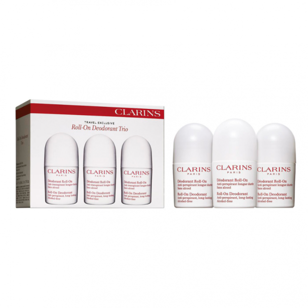 Clarins Gentle Care Deodorant Roll-On Trio Travel Set