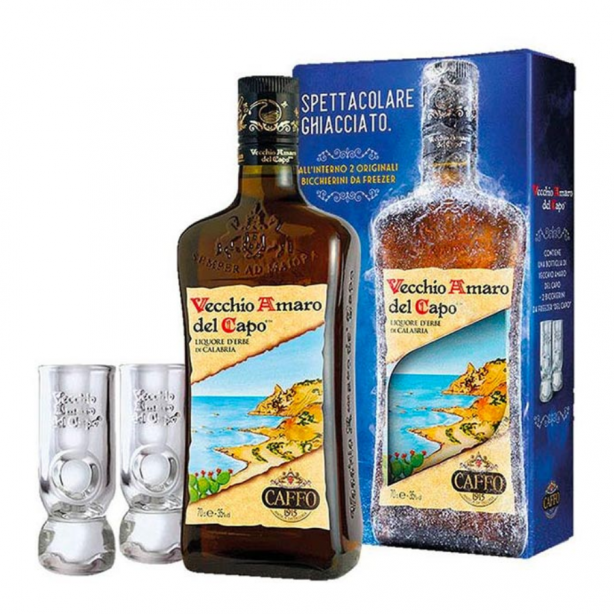 Vecchio Amaro del Capo with 2 glasses 35% 0.7L GB