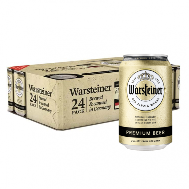 Warsteiner Premium 4.8% Cans 24 x 0.33L
