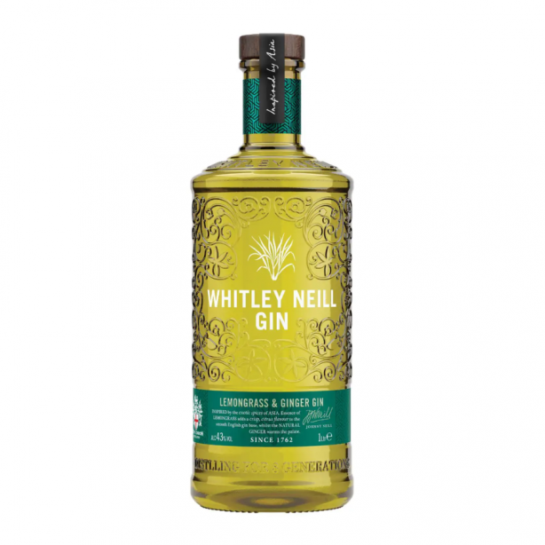 Whitley Neill Lemongrass & Ginger Gin 43% 1L