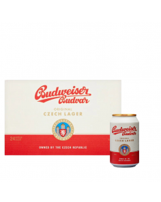 Budweiser Beer 5% Cans 24x 0.33L