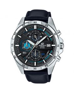 Casio Edifice EFR-556L-1AVUEF Black & Blue Gents Chrono Watch with Date