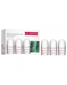 Clarins Gentle Care Deodorant Roll-On Trio Travel Set