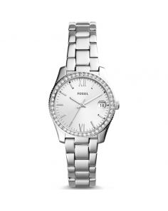 Fossil ES4317 Scarlette Silver Ladies Watch with Date