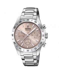 Festina F20397/3 Boyfriend Ladies Watch with Pink Dial