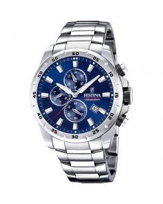 Festina F20463/2 Chrono Sport Blue Stainles Steel Gents Watch with Date