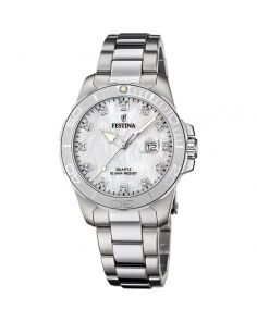 Festina F20503/1 Boyfriend Ladies Watch with Mother of Pearl Dial and Crystals