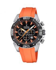 Festina F20544/5  Chrono Bike Orange Rubber Gents Watch