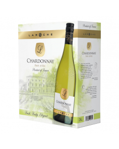 Laroche L Chardonnay Pays d'Oc Dry White 12% 3L BIB