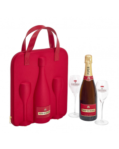 Piper-Heidsieck Cuvée Champagne AOC Brut White Travel flute with 2 glasses 12% 0.75L