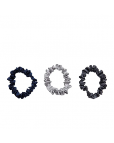 Ronald A/S Hair Small Scrunchies Elastic Hair Ties Cool Tones 3 pcs