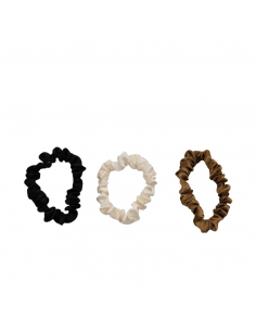 Ronald A/S Hair Small Scrunchies Elastic Hair Ties Nude Tones 3 pcs